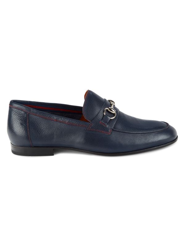 Donald J Pliner Leather Bit Loafers